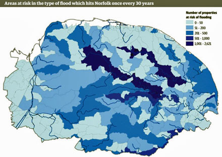 Environment Agency Map Of Flood Risk For Norfolk