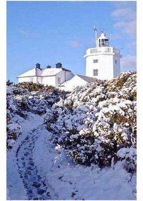 Cromer Lighthouse in the snow